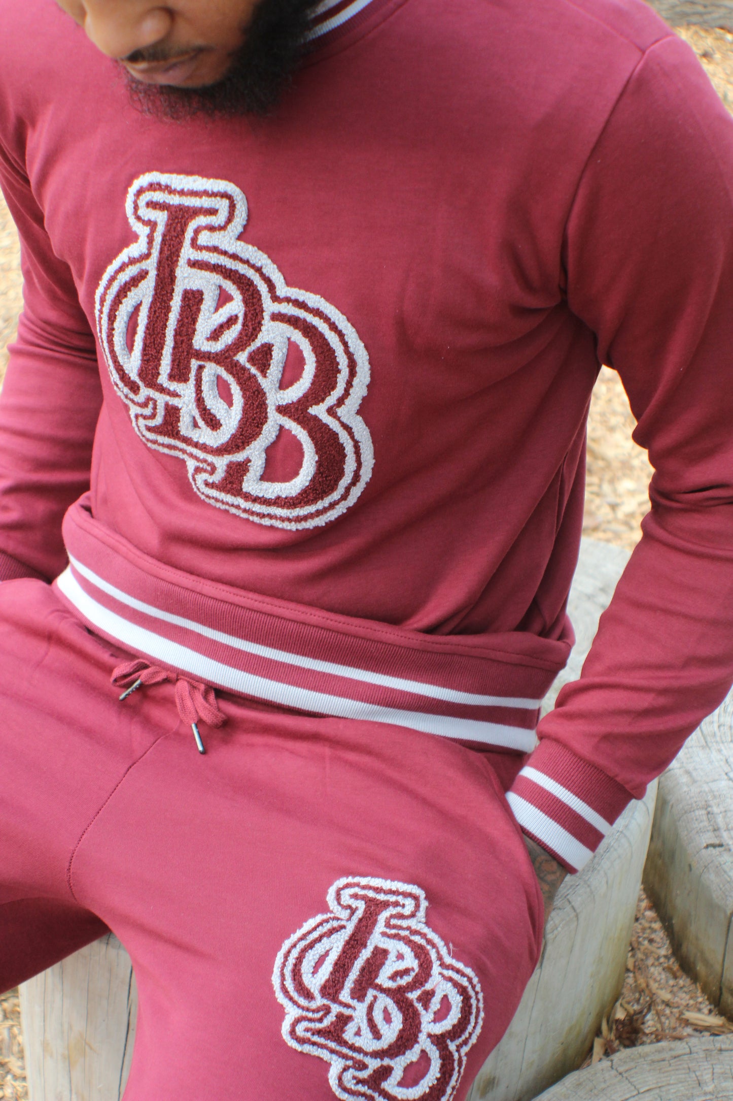 IBB Monogram tracksuit (Maroon)