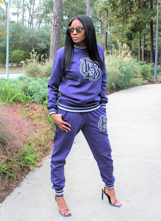 IBB MONOGRAM TRACKSUIT (Blue)