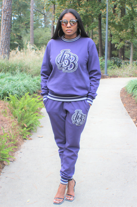 IBB MONOGRAM TRACKSUIT (Blue)