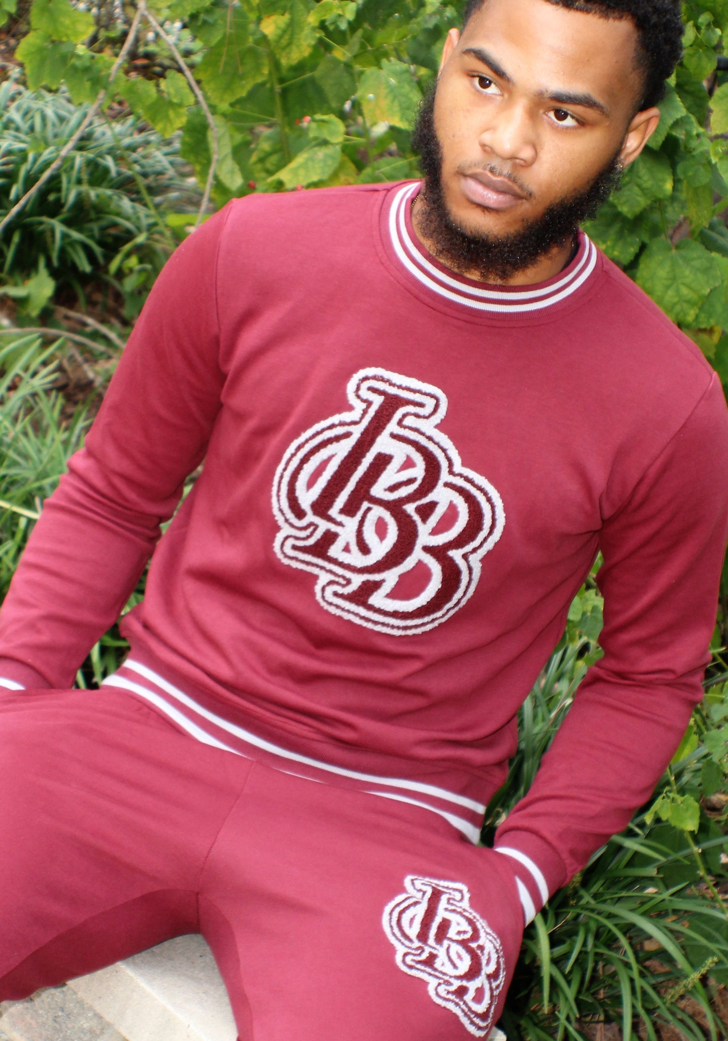 IBB Monogram tracksuit (Maroon)